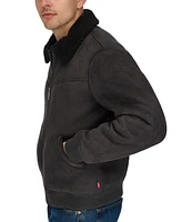 Levi's Men's Faux-Shearling Full-Zip Bomber Jacket