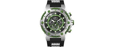 Invicta Men's 46365 Bolt Quartz Chronograph Black, Green Dial Watch