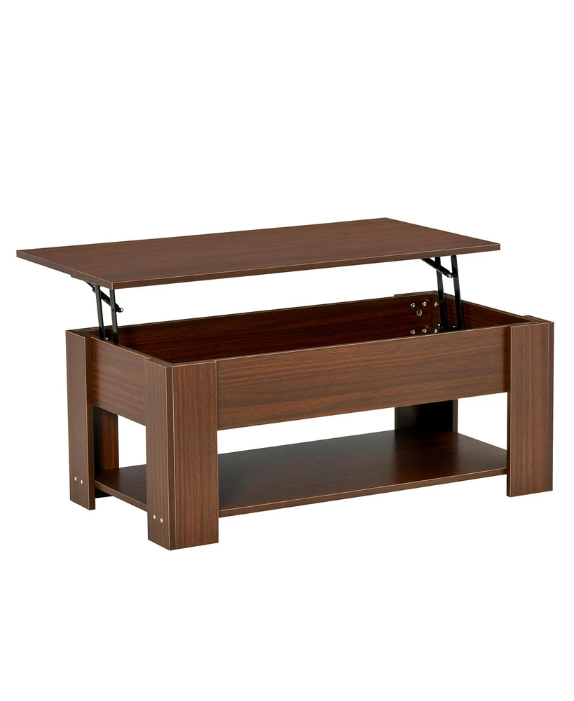 Simplie Fun 39" Lift-Top Coffee Table with Storage