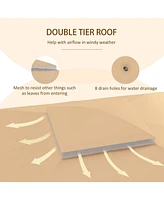 10' x 12' Gazebo Canopy Cover, Beige