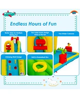 Costway Inflatable Water Slide Kids Bounce House Without Blower