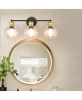 Skonyon Modern 3-light Bubbled Glass Vanity Light