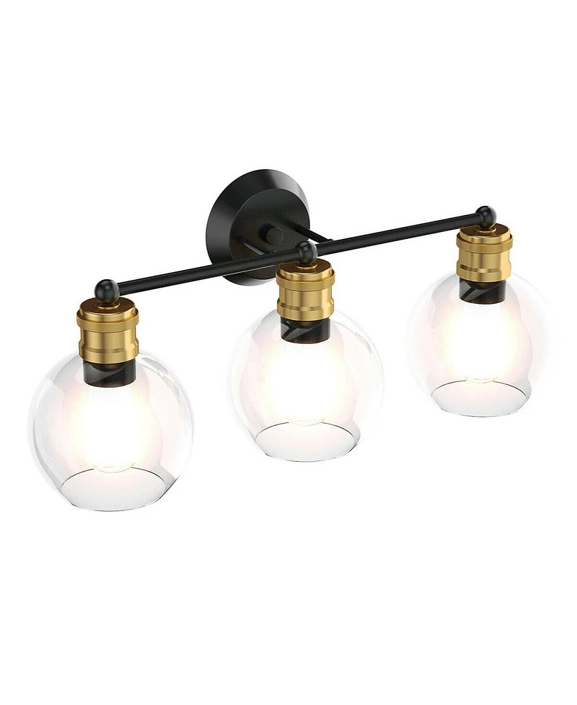 Skonyon Modern 3-light Bubbled Glass Vanity Light
