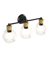 Skonyon Modern 3-light Bubbled Glass Vanity Light