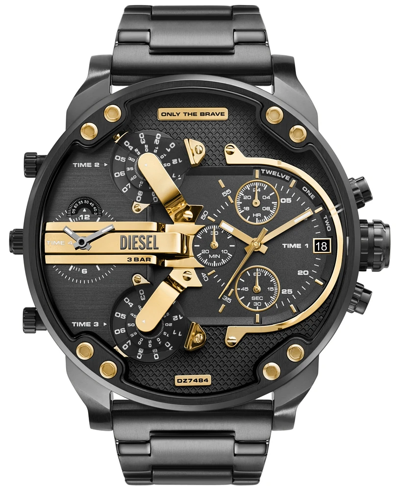 Diesel Men's Mr. Daddy Quartz Chronograph Gunmetal Stainless Steel 57mm