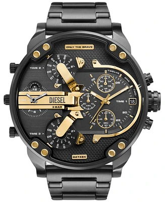 Diesel Men's Mr. Daddy Quartz Chronograph Gunmetal Stainless Steel 57mm