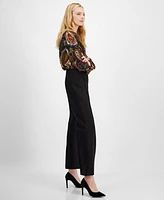 T Tahari Women's High-Rise Wide-Leg Pants