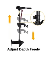 Skonyon New 55lbs Freshwater Transom Mounted Trolling Motor 36" Shaft