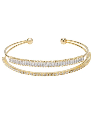 Macy's Cubic Zirconia 2 Layer Bangle