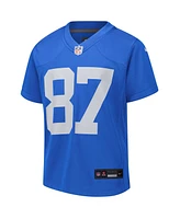 Nike Big Boys and Girls Sam LaPorta Blue Detroit Lions Alternate Game Jersey