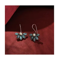 Sohi Women's Flower Drop Earrings