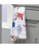 Bedtime Originals Construction Zone White Cozy Fleece Trucks Baby Blanket