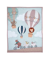 Bedtime Originals Up Up & Away 3-Piece Animals/Hot Air Balloon Crib Bedding Set