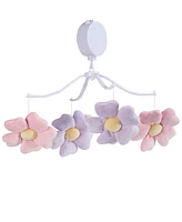 Bedtime Originals Lavender Floral Musical Baby Crib Mobile Soother Toy