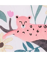 Lambs & Ivy Enchanted Safari Leopard/Lemur Jungle 3-Piece Baby Crib Bedding Set