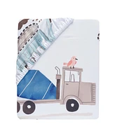 Bedtime Originals Construction Zone Transportation Twin Sheets & Pillowcase Set