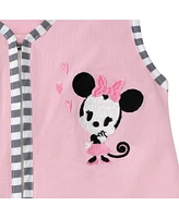 Lambs & Ivy Disney Baby Minnie Mouse Pink 4-Piece Nursery Crib Bedding Set by