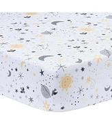 Bedtime Originals Celestial Moon/Stars 2-Pack Fitted Crib/Toddler Sheet Set