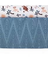 Lambs & Ivy Disney Baby Lion King Adventure Blue 3-Piece Crib Bedding Set by
