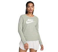 Nike Women's Sportswear Essentials Long-Sleeve Logo T-Shirt