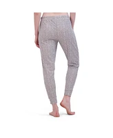 Tahari Women's Ribbed Drawstring Jogger Pajama Pant