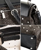 On 34th Tandii Woven Crystal Small Satchel Crossbody