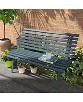 Streamdale Furniture 48" Blue Aluminum Outdoor Patio Bench