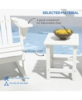 Hdpe Adirondack Side Table for Patio, Balcony, Pool