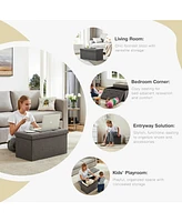 Versatile Storage Stool with Seat: Living Room, Entrance, Bedroom