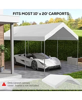 Streamdale Furniture 20 x 10 Carport Replacement Canopy Cover