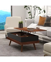 Lift Top Coffee Table with Hidden Compartments