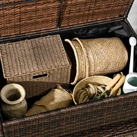 Outdoor Deck Box & Shoe Storage with Liner for Cushions, Toys, Tools