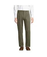 Lands' End Men's Comfort Waist Relaxed Fit Pleated Knockabout Chino Pants