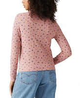 Levi's Women's Jakob Long Sleeve Waffle-Knit Henley Top