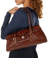 Brahmin Dayan Caspian Calf Hair & Leather Satchel