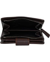 Mancini Women's Sonoma Rfid Secure Clutch Wallet