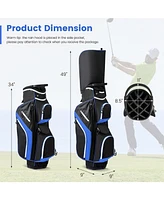 Vebreda Golf Cart Bag with 14 Way Top Dividers-Blue