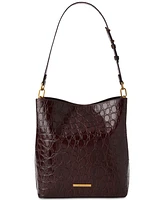 Brahmin Celina Vanderbilt Small Leather Bucket Bag