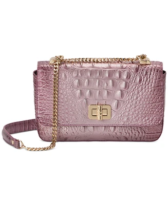 Brahmin Rosa Melbourne Embossed Leather Crossbody Bag