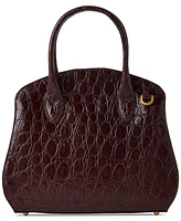 Brahmin Rosetta Vanderbilt Embossed Leather Satchel