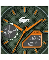Lacoste Men's LC33 Khaki Silicone Strap Watch 45mm