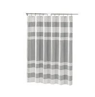 Home Outfitters Grey Shower Curtain w/ 3M Treatment 72"W x 84"L, Shower Curtain for Bathrooms, Classic