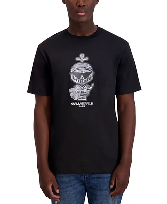 Karl Lagerfeld Paris Men's Logo & Armor Graphic T-Shirt