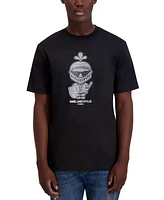 Karl Lagerfeld Paris Men's Logo & Armor Graphic T-Shirt