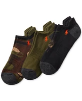 Polo Ralph Lauren Men's 3-Pk. Camo Pony Low Cut Socks