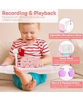 Sugift 37-key Kids Electronic Piano Keyboard Playset
