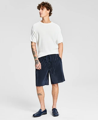 Tinsel Men's Plisse Drawstring 8-1/2" Shorts