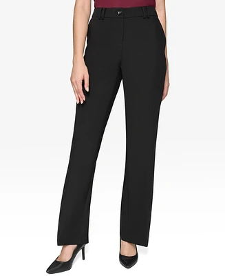 Karl Lagerfeld Paris Women's High-Rise Wide-Leg Pants