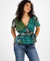 Guess Women's Ferra Wrap Top