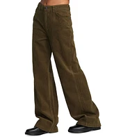 Rvca Juniors' Coco High-Rise Corduroy Pants